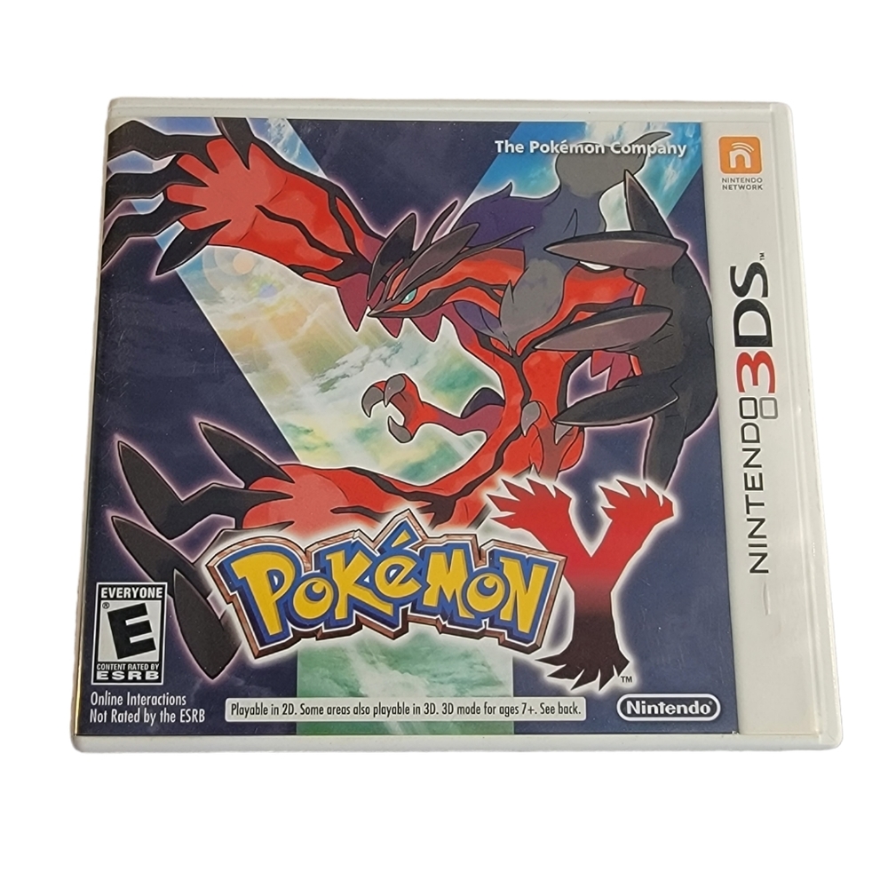 Nintendo 3DS Pokémon Y Case With Inserts Only No Game - Case Only